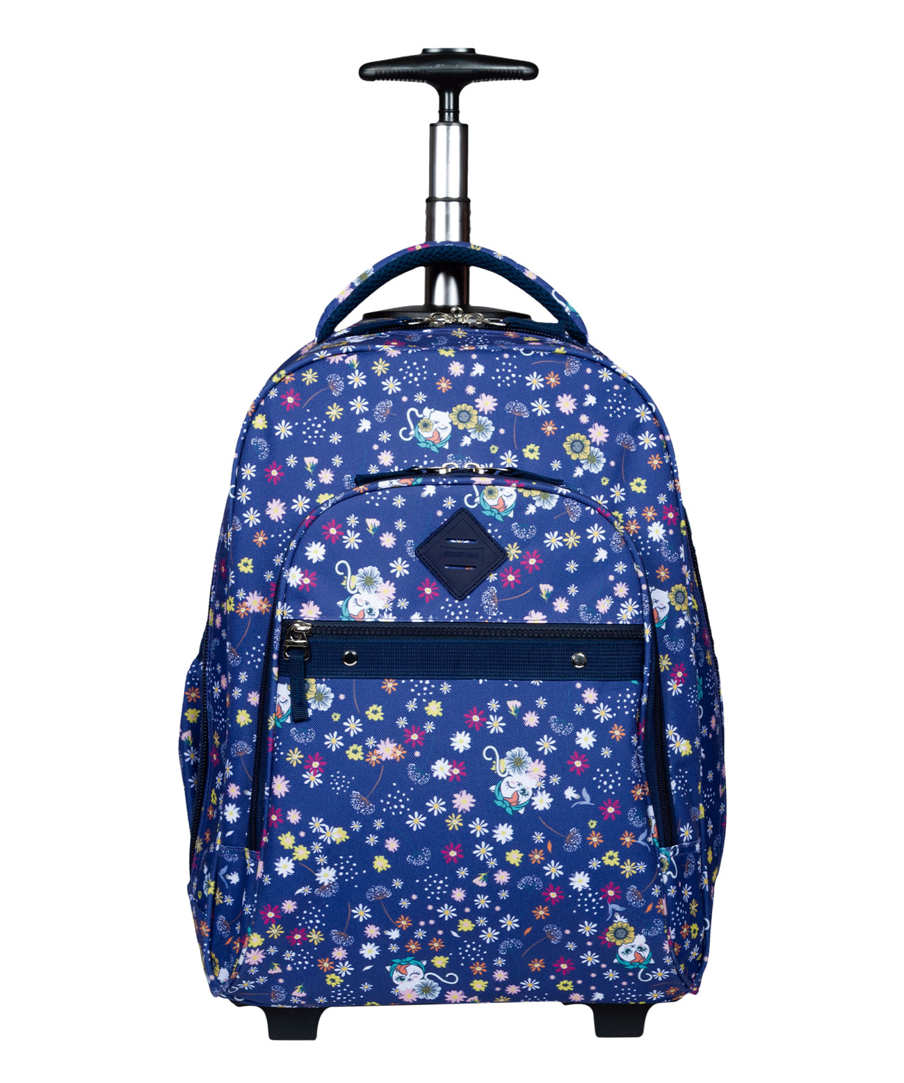 Mochila Carrinho 2 em 1 Sestini Rolling Crinkle Preto | Sestini Oficial