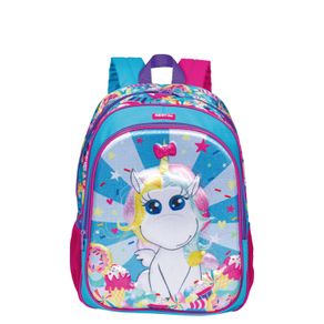 Mochila Grande Sestini 20X Unicórnio Colorido