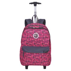 Imagem Mochila Carrinho Externo Paul Frank 21T01 Floral Rosa
