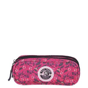 Estojo 2 Compartimentos Paul Frank 21T01 Floral Rosa
