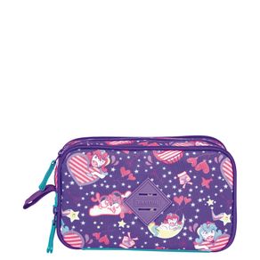 Estojo/Necessaire Especial 3 Compartimentos Colorido - Unistars