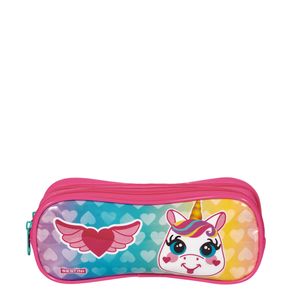 Estojo/Necessaire 2 Compartimentos Sestini 21M Unicórnio Colorido