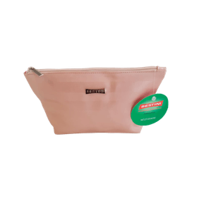 Necessaire Trapézio Grande Listras Rose
