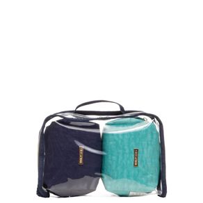 Necessaire 3 Peças - Turquesa e Marinho