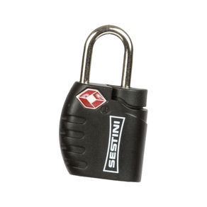 Cadeado TSA com chave Preto