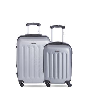 Sestini - Kit com 2 malas de viagem 4 joy 4 - prata