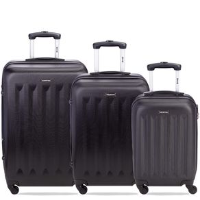 Sestini - Kit com 3 malas de viagem 4 joy 4 - preto