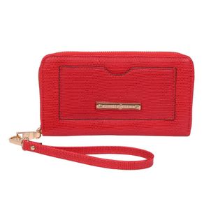 Carteira Zíper com Alça de Mão Fellipe Krein Aw22 Fish - Vermelho