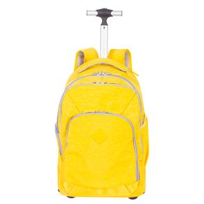 Mochila Carrinho 2 Compartimentos Sestini Rolling Crinkle - Amarelo