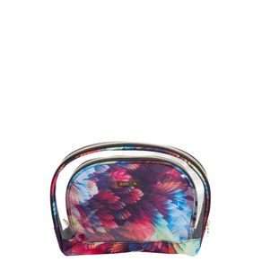 Necessaire Básica 2 Peças Colorido - Penas