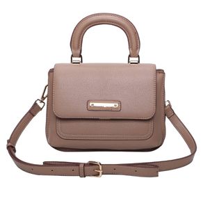 Cross Bag Pequena 3 Compartimentos Fellipe Krein Aw23 Transversal FK562 Bege - Amêndoa