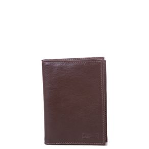 Carteira Masculina Couro 3 Visores - Marrom