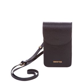 Mini Bag para Celular Couro Sestini Verano - Preto