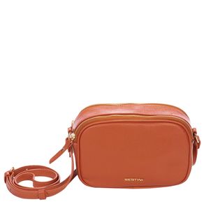 Bolsa Tiracolo Pequena 2 Compartimentos Couro Sestini Verano - Mascavo