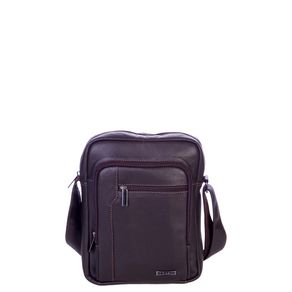Bolsa Pequena Vertical Couro Sestini Bulls Marrom - Café