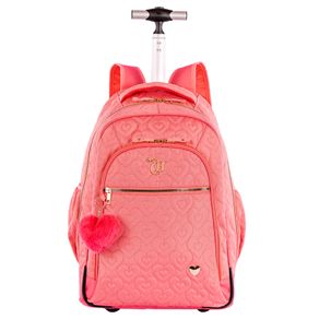 Mochila Carrinho Grande Capricho Crush Laranja - Pêssego
