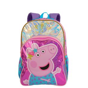 Mochila Grande Peppa Dots - Colorido