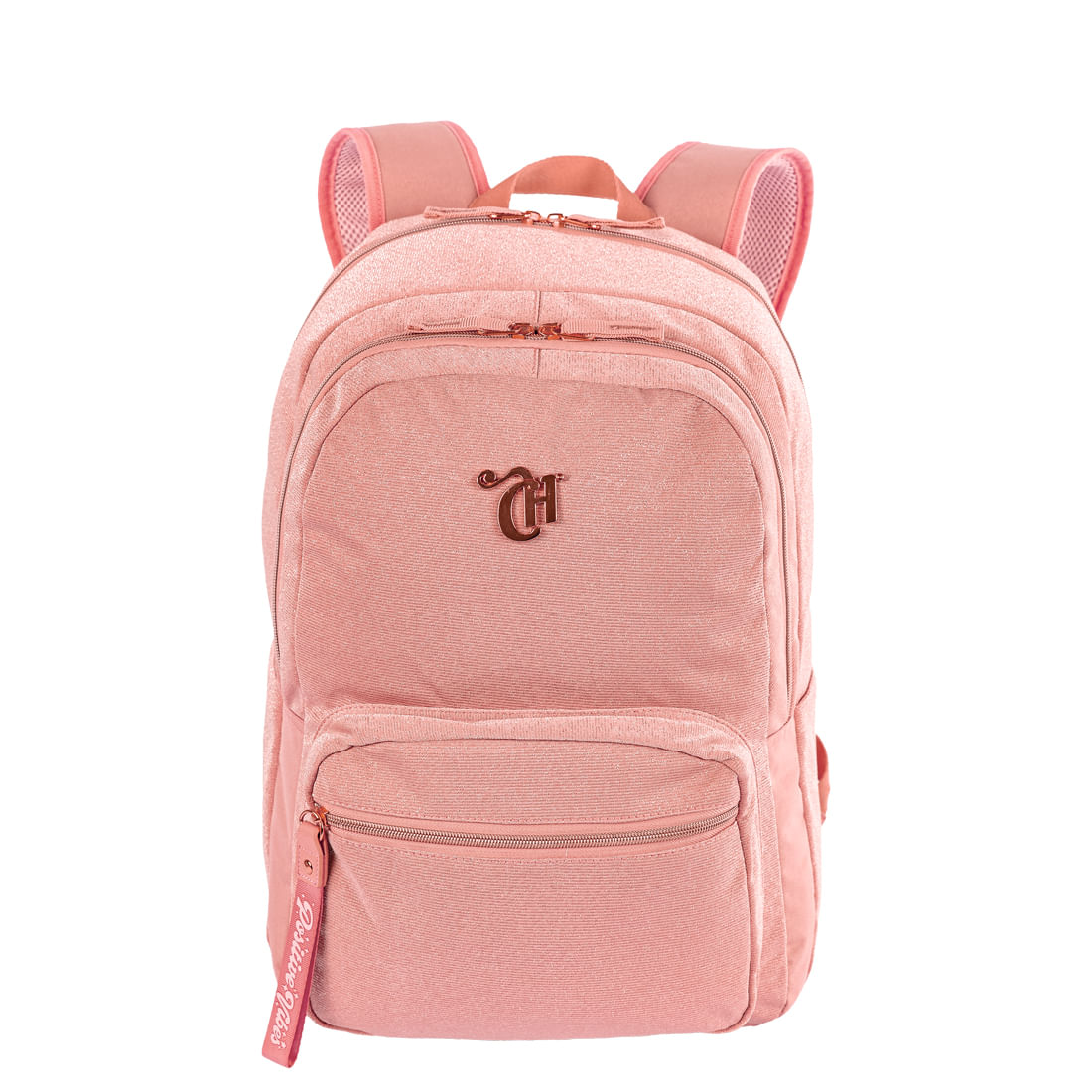 Mochila 2 Compartimentos Capricho Hype Rosa Rose Sestini Oficial