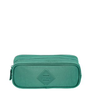 Estojo 2 Compartimentos Crinkle Verde - Jade