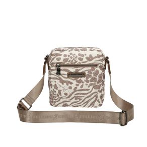 Bolsa Tiracolo Pequena Fellipe Krein Ss23 Matelassê Casual Fk642 Bege - Nude
