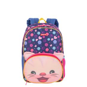 Mochila Média Sestini Kids Cat 3 - Colorido