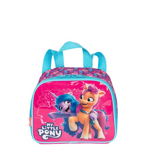 Lancheira Infantil Com Garrafa My Little Pony Personagens Claro