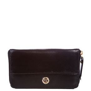 Carteira Feminina com Zíper - Preto