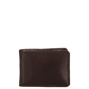 Carteira Masculina Pequena sem Fecho e Porta Documentos Pvc - Café