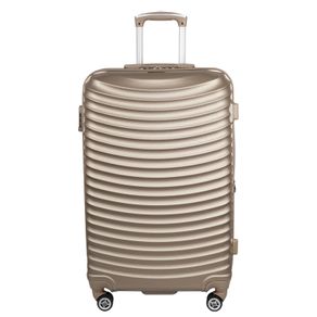 Mala de Viagem Grande 32 kg ABS com Rodas 360° Vega 2T - Dourado
