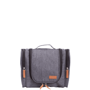 Necessaire Grande com Divisão - Cinza