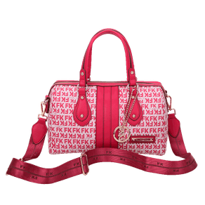Bolsa Bowling Grande Fellipe Krein SS23 Monograma Rosa - Pink