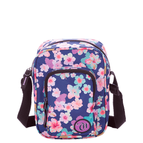 Bolsa Cross Pequena Capricho X04 Azul - Floral