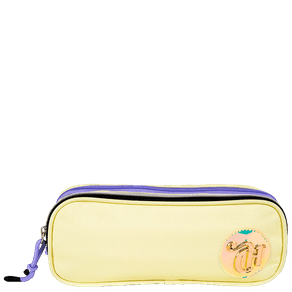 Estojo 2 Compartimentos Capricho Candy Popcorn - Amarelo