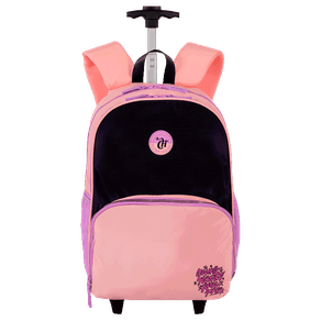 Mochila Carrinho Capricho Block - Pêssego e Lilás
