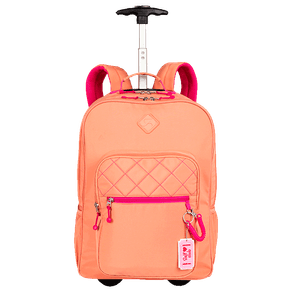 Mochila Carrinho 2 Compartimentos Sestini Lover Laranja - Pêssego