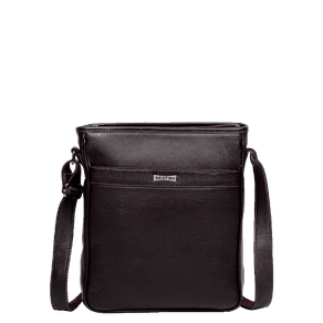 Bolsa Executiva Vertical 1 Compartimento Couro Sestini Texas - Marrom