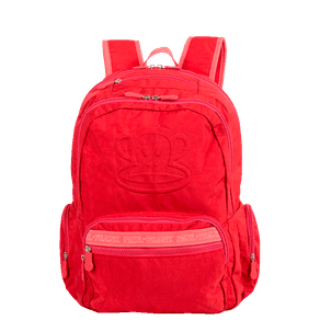 Mochila Grande 2 Compartimentos Paul Frank Classics Vermelho - Cereja