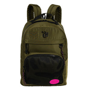 Mochila Grande Capricho Academy Verde - Militar