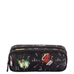 Estojo 2 Compartimentos Nba Begins - Cinza Grafite