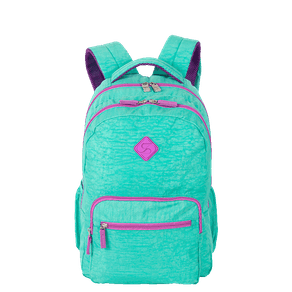 Mochila 2 Compartimentos Sestini College Crinkle 4 Azul - Turquesa