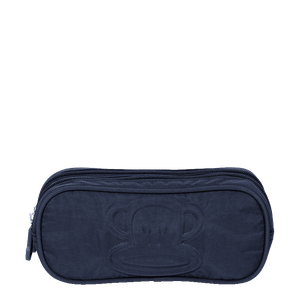 Estojo 2 Compartimentos Paul Frank Classics Azul Marinho