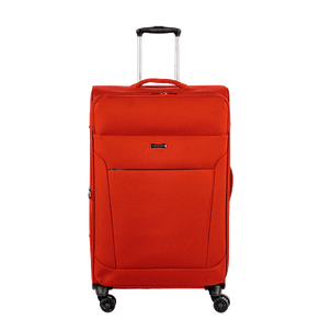 Mala de Viagem Média Sestini Ultralight Plus com Rodas 360°, Zíper Expansível e Cadeado TSA Laranja - Telha