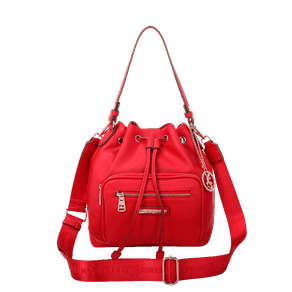 Bolsa Bucket Média Fellipe Krein Ss23 Pockets Fk608 - Vermelho