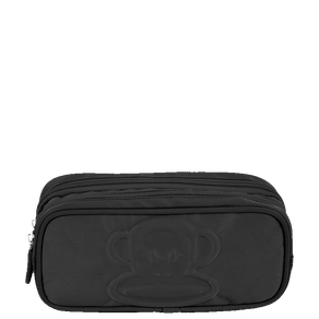 Estojo 2 Compartimentos Paul Frank Classics Preto