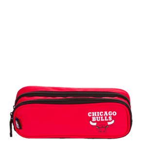 Estojo 2 Compartimentos NBA Legend Chicago Bulls - Vermelho