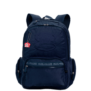 Mochila Grande 2 Compartimentos Paul Frank Classics Azul Marinho