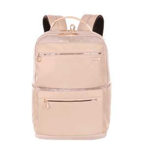 Mochila Grande 2 Compartimentos Notebook 15 Sestini Elegance Bege - Nude
