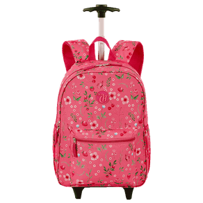 Mochila Carrinho Externo Capricho Student Picnic - Rosa