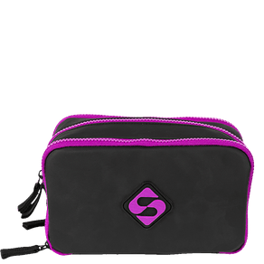 Estojo Especial 3 Compartimentos Hydroblock - Preto E Roxo