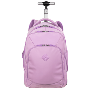 Mochila Carrinho 2 Compartimentos Sestini Rolling - Lilás Pérola